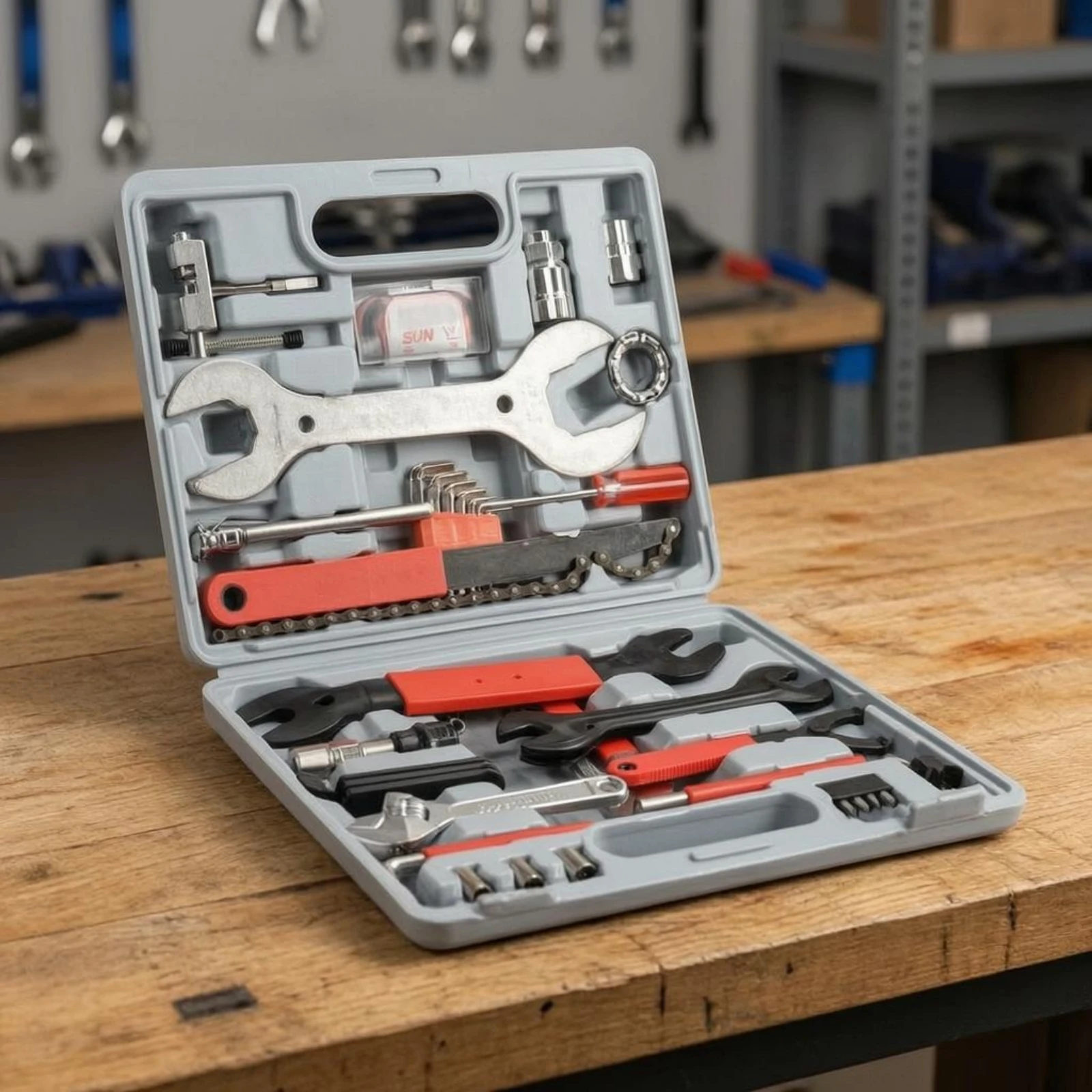 Bike Repair Tool Kit Fitted Compartments Bike Repair Kit Bike Tool Set Molded Handle
Bike Repair Tool Kit Fitted Compartments Bike Repair Kit Bike Tool Set Molded Handle