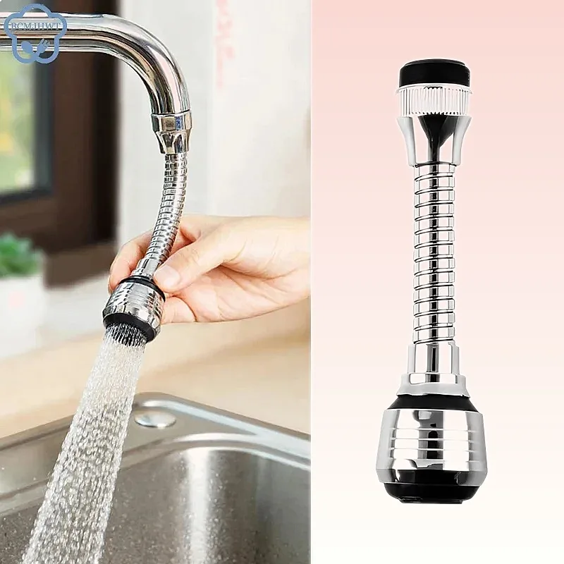 Kitchen Stainless Steel Faucet Sprinkler Water Saving Rotating Splash Proof Spray Extender
Kitchen Stainless Steel Faucet Sprinkler Water Saving Rotating Splash Proof Spray Extender