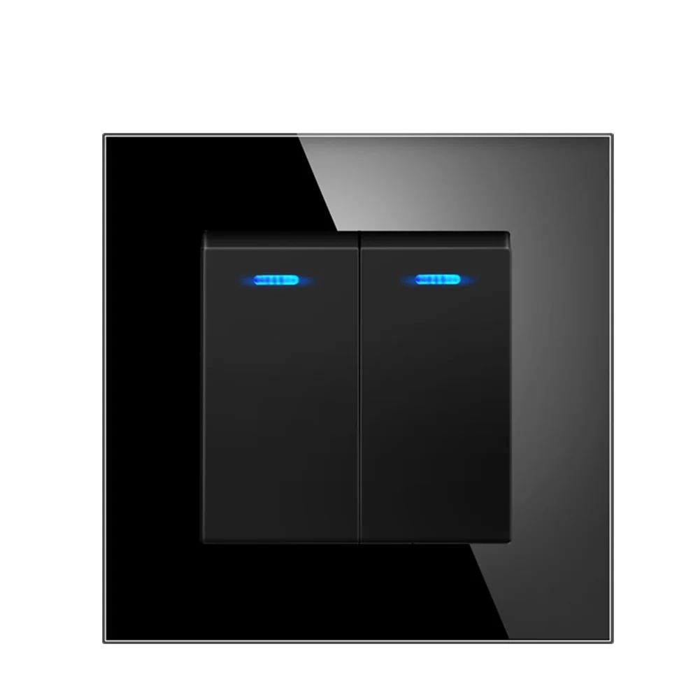 1pc 82-Type Wall Control Switch Tempered Glass Panel Concealed Wall Two-Way Dual Control Switch With Fluorescence For Bedrooms
1pc 82-Type Wall Control Switch Tempered Glass Panel Concealed Wall Two-Way Dual Control Switch With Fluorescence For Bedrooms