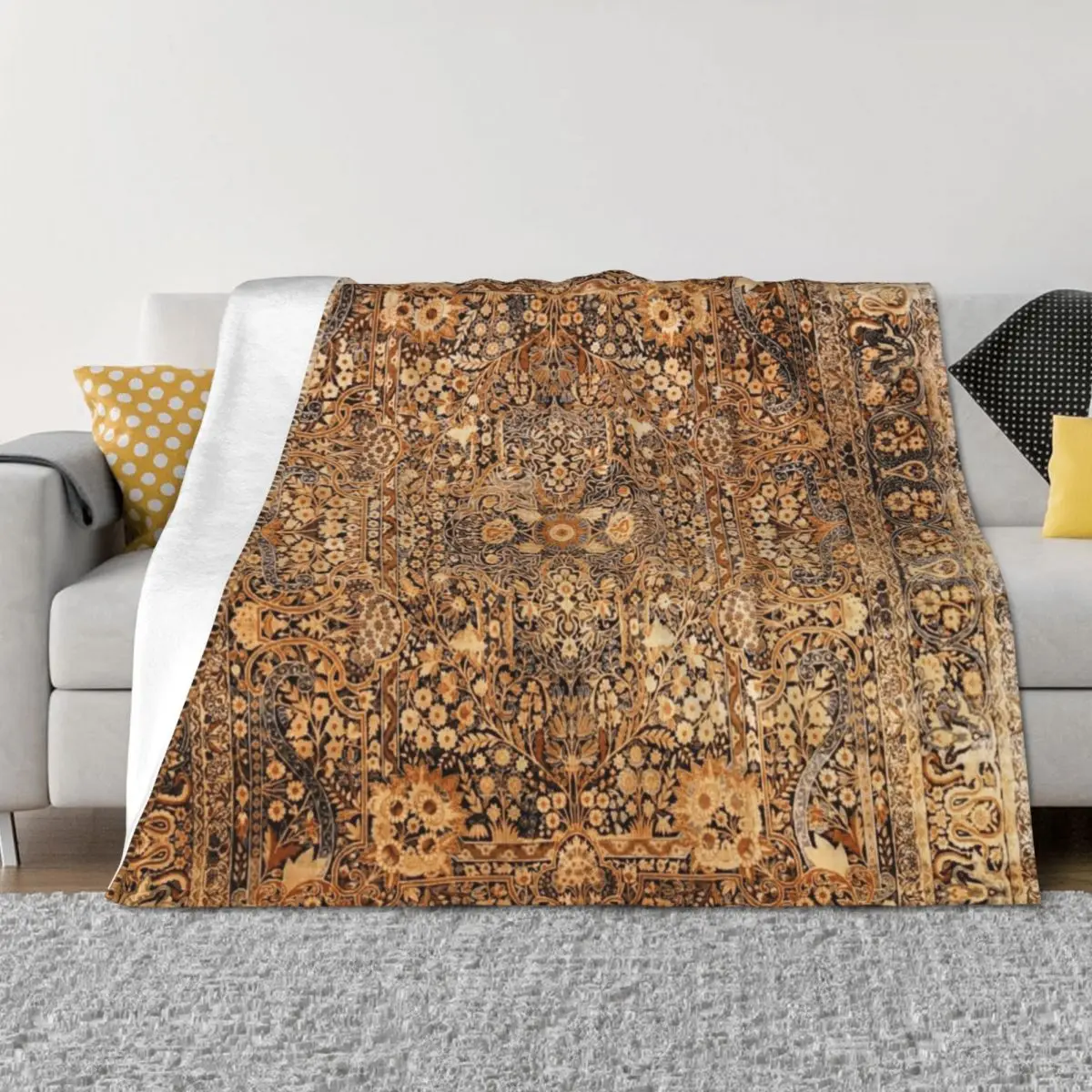Antique Persian Kirman Rug Print Throw Blanket Flannel Beach Weighted Blankets For Baby Blankets
Antique Persian Kirman Rug Print Throw Blanket Flannel Beach Weighted Blankets For Baby Blankets