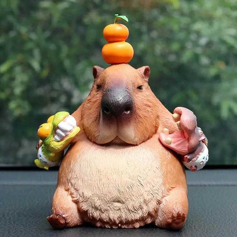 NEW-Cute Animal Statues Capybara Decoration PVC Hand Painted Model Toy Craft Statue Ornament For Kids Car Dashboard Decor
NEW-Cute Animal Statues Capybara Decoration PVC Hand Painted Model Toy Craft Statue Ornament For Kids Car Dashboard Decor