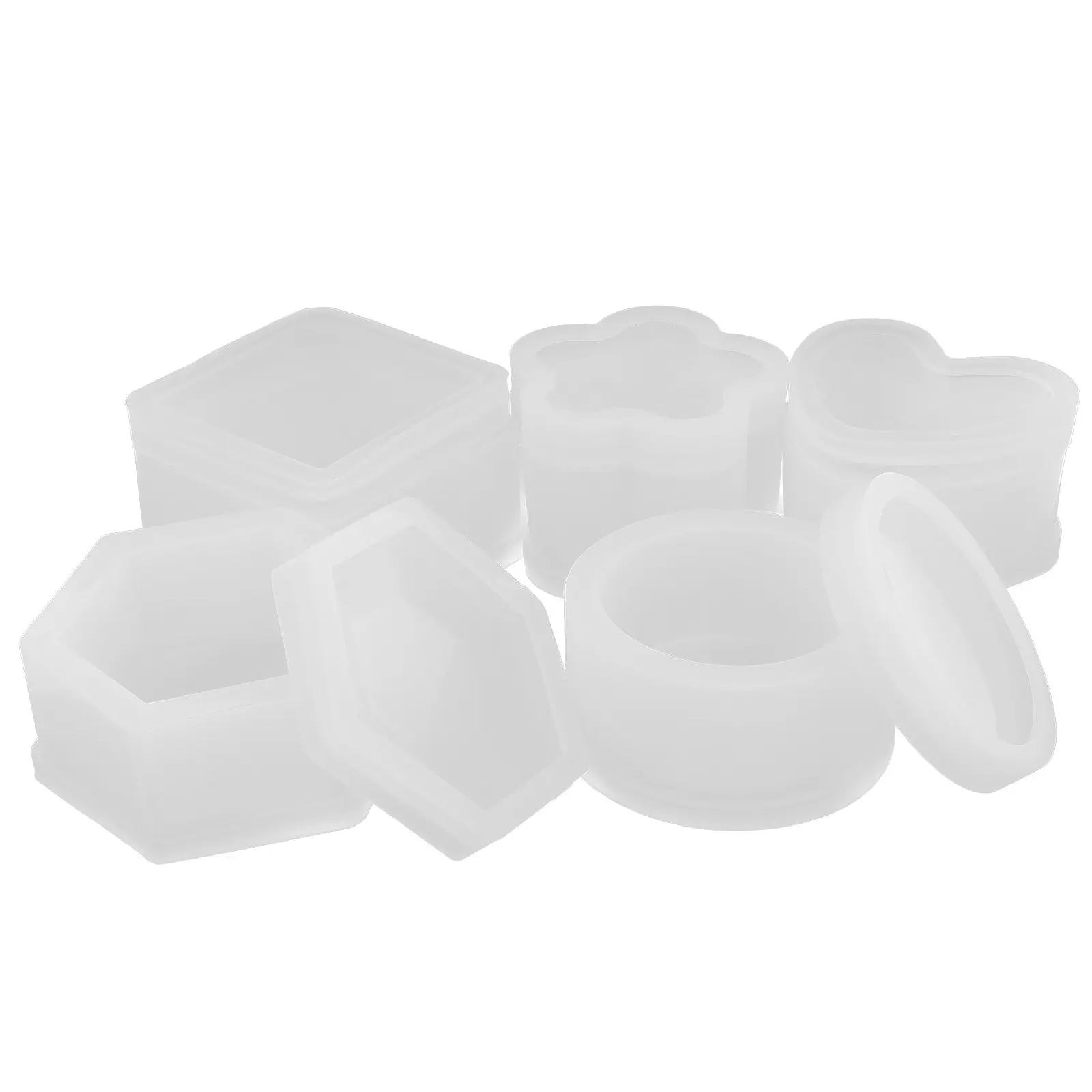 5Pcs Silicone Jewelry Molds Heart Hexagon Square Box DIY Resin Craft Making Storage Containers White Hexagon Molds for Resin
5Pcs Silicone Jewelry Molds Heart Hexagon Square Box DIY Resin Craft Making Storage Containers White Hexagon Molds for Resin