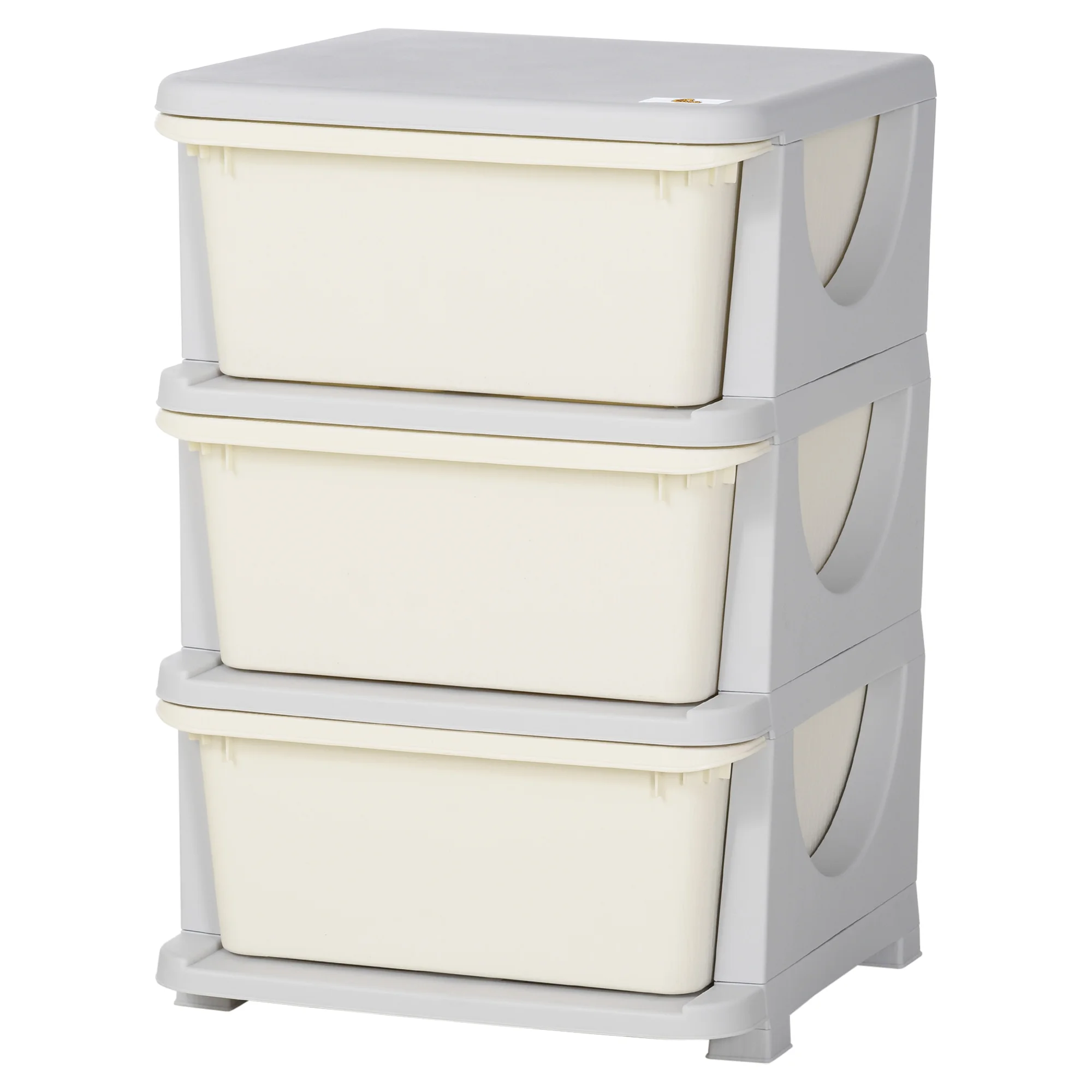 Three Tier Storage Boxes, with Three Drawers - White
Three Tier Storage Boxes, with Three Drawers - White