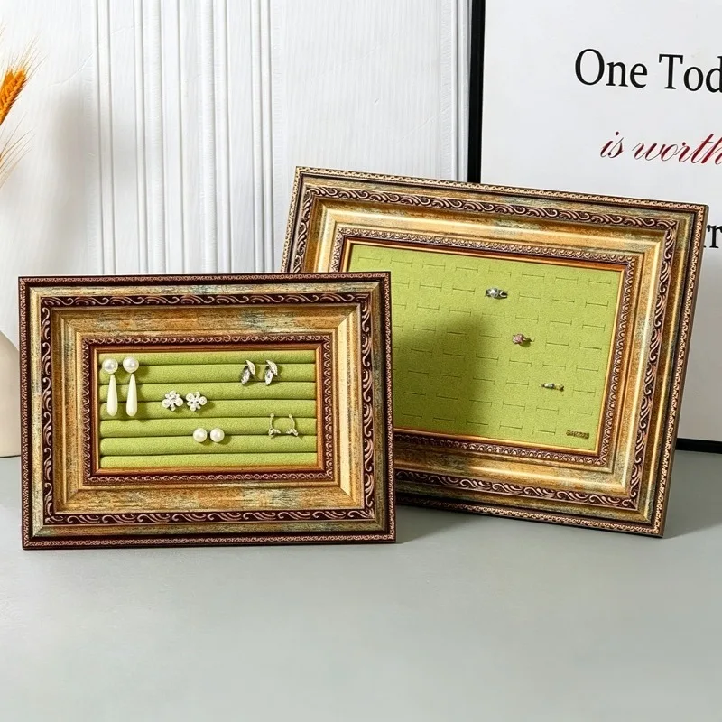 Retro Ring Display Rack Creative Earring Storage Stand Counter Ring Displays Shelf Photo Frame Decoration Jewelry Organizer Tray
Retro Ring Display Rack Creative Earring Storage Stand Counter Ring Displays Shelf Photo Frame Decoration Jewelry Organizer Tray
