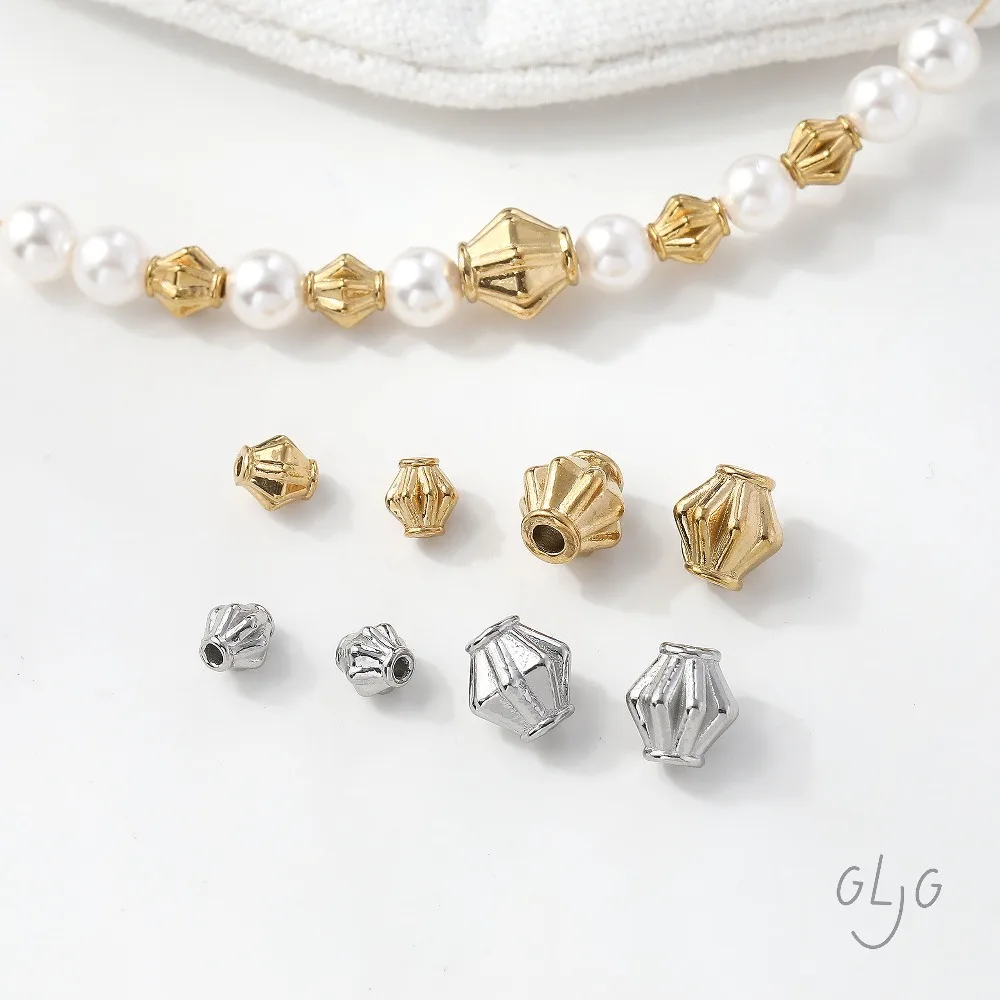 20PCS Diamond Shape Spacer Beads for Jewelry Making Bracelet Necklace Supplies DIY Stainless Steel Accessories
20PCS Diamond Shape Spacer Beads for Jewelry Making Bracelet Necklace Supplies DIY Stainless Steel Accessories