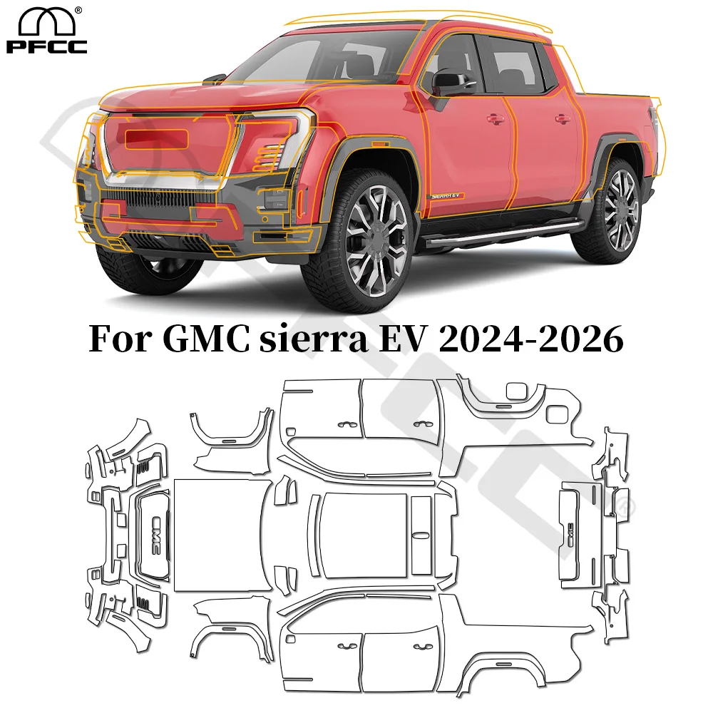 TPU Anti-Scratch Paint Protection Film For GMC sierra EV 2024-2026 Pre-cut PPF Car Body Clear Bra Resistant Repairable Invisible
TPU Anti-Scratch Paint Protection Film For GMC sierra EV 2024-2026 Pre-cut PPF Car Body Clear Bra Resistant Repairable Invisible