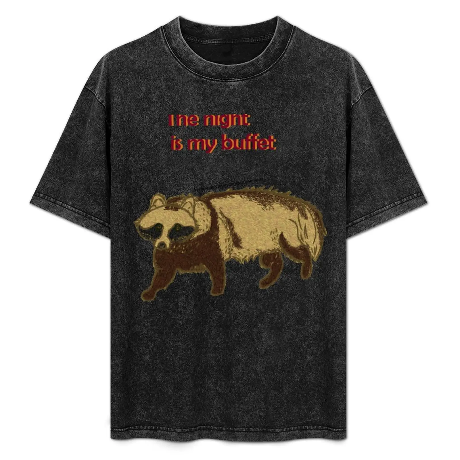 Tanuki The night is my buffet T-Shirt Basic Solid Color Short Sleeve T-Shirt
Tanuki The night is my buffet T-Shirt Basic Solid Color Short Sleeve T-Shirt