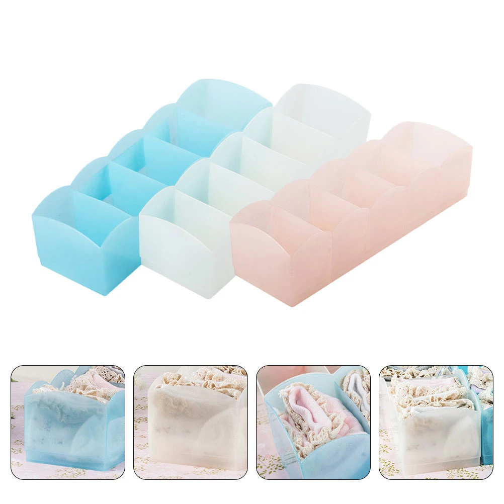 3PCS Underwear Storage Boxes Plastic Neat Organizing Underpants Multiple Compartments Drawer Type Cases Save Socks Long Term Use
3PCS Underwear Storage Boxes Plastic Neat Organizing Underpants Multiple Compartments Drawer Type Cases Save Socks Long Term Use