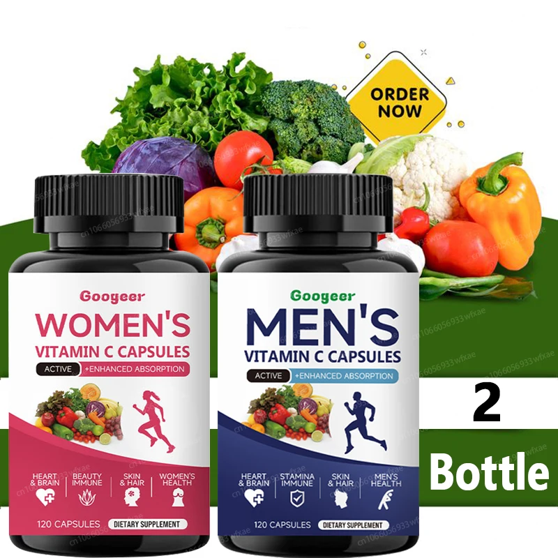 2Bottles Women Men Vitamin C Capsules Boost Energy & Health Strength Bone And Joint Muscle Mass Skin Heart Nail Care
2Bottles Women Men Vitamin C Capsules Boost Energy & Health Strength Bone And Joint Muscle Mass Skin Heart Nail Care