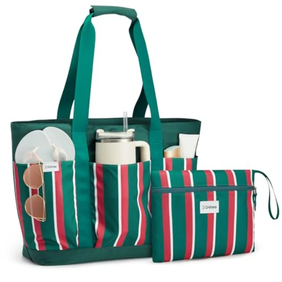 Beach Bag, Waterproof Beach Tote Pool Bags for Women, Compatible with Cup, Foldable for Weekender Travel
Beach Bag, Waterproof Beach Tote Pool Bags for Women, Compatible with Cup, Foldable for Weekender Travel