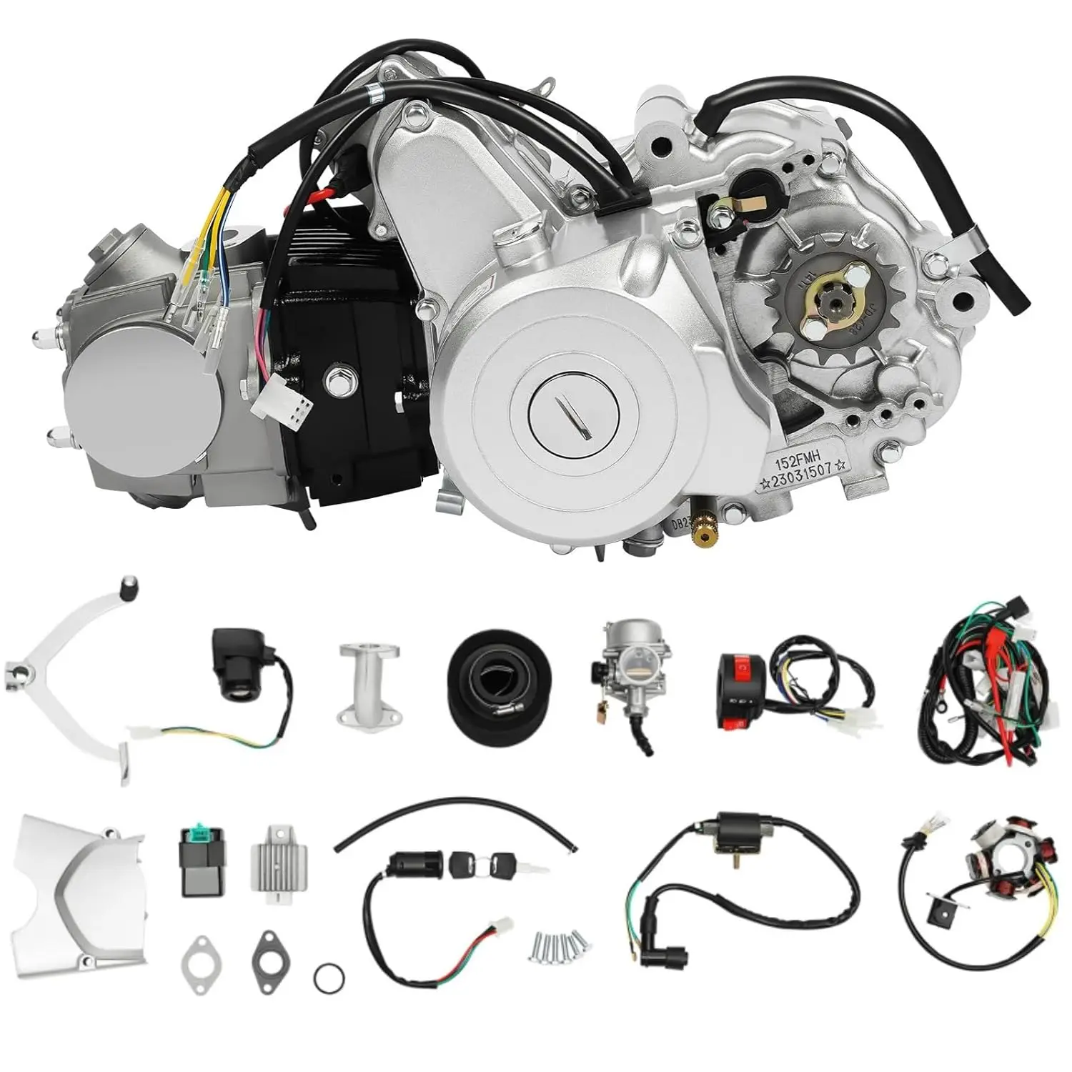 125CC Engine Motor 4-Stroke Semi Auto Motor for ATV Quad Bike Buggy Go Kart Engine Air Cooling System Single-Cylinder Forward-Ne
125CC Engine Motor 4-Stroke Semi Auto Motor for ATV Quad Bike Buggy Go Kart Engine Air Cooling System Single-Cylinder Forward-Ne