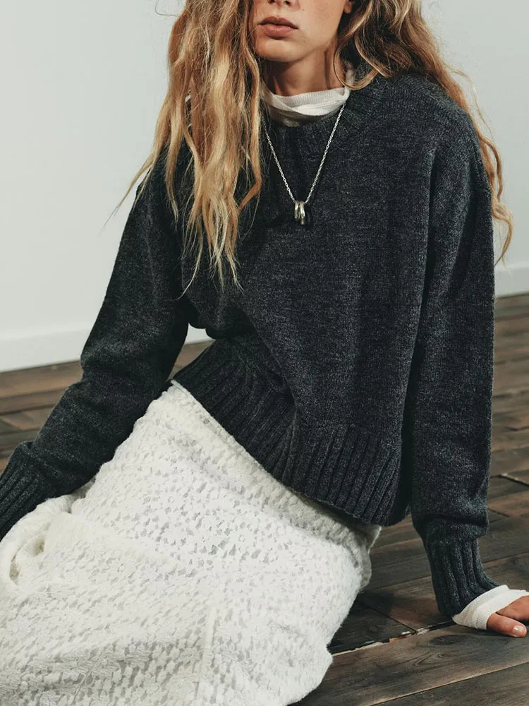 Fashionable Loose Long Sleeve round Neck Knitted Sweater New Arrival Sweet Style Casual Loose Fit Women's Autumn Fashion
Fashionable Loose Long Sleeve round Neck Knitted Sweater New Arrival Sweet Style Casual Loose Fit Women's Autumn Fashion