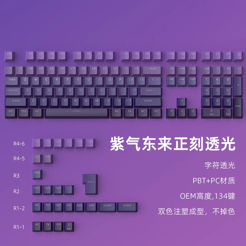 Purple aura is gradually appearing, glowing brightly134Mechanical keycaps2ColorPBTInjection Molding0EMHeight
Purple aura is gradually appearing, glowing brightly134Mechanical keycaps2ColorPBTInjection Molding0EMHeight