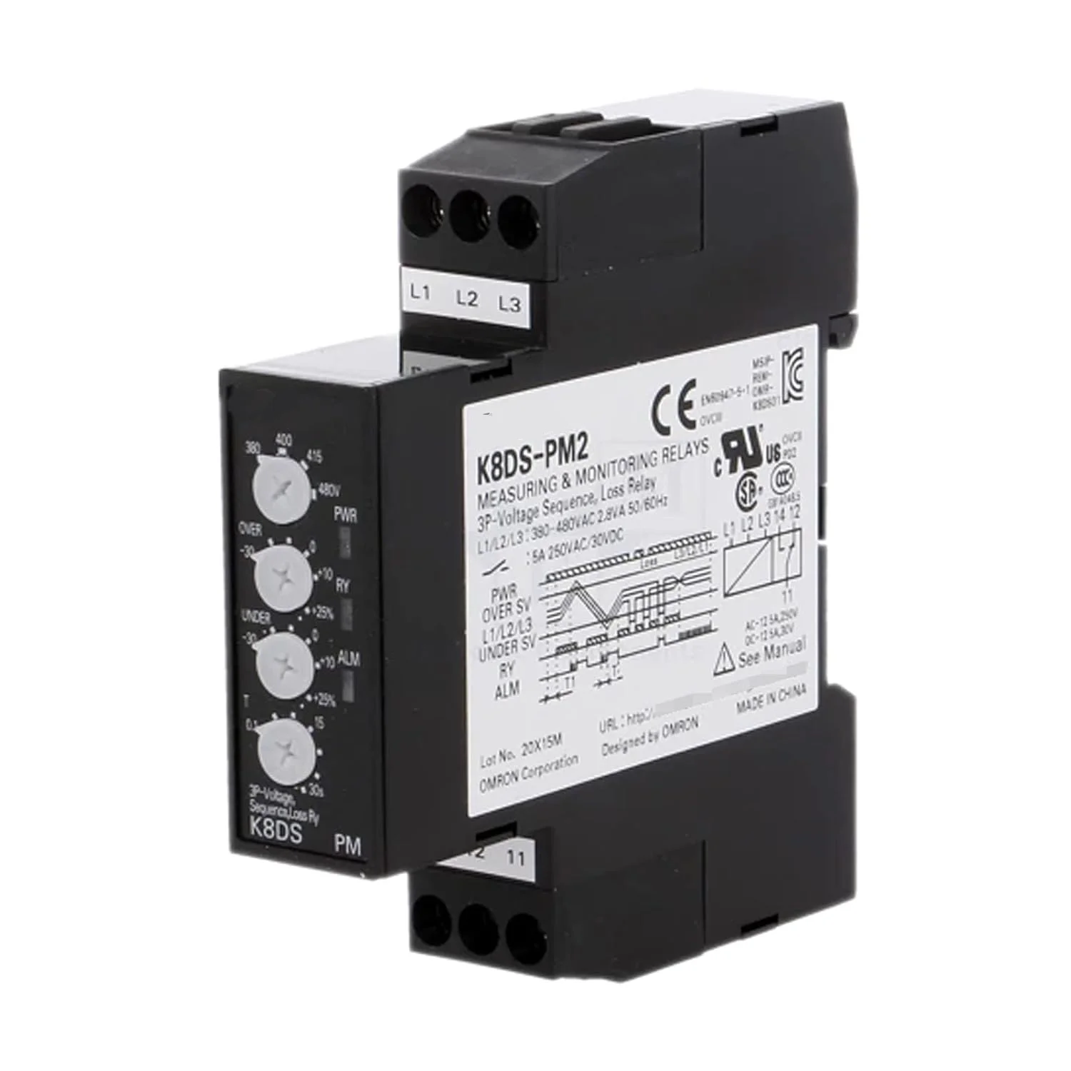 K8DS-PM2 K8DS0005E Monitoring relay 17.5mm wide
K8DS-PM2 K8DS0005E Monitoring relay 17.5mm wide