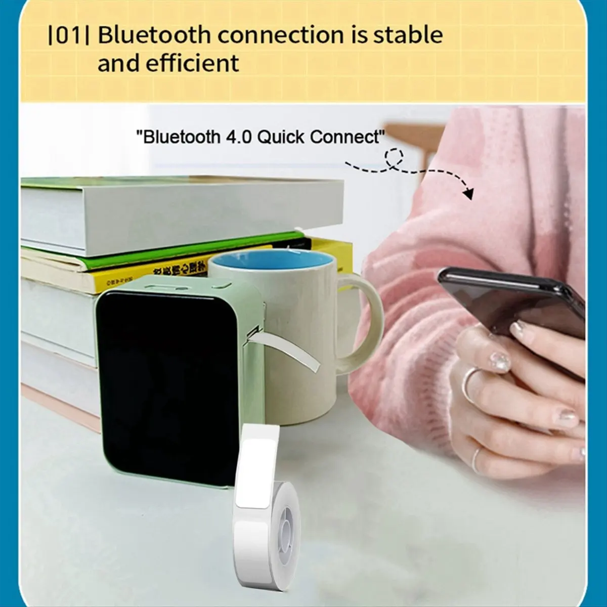 BOFF P15 Wireless Label Printer Portable Bluetooth Thermal Label Maker Handheld Mini Machine with Adhesive Label Tape A
BOFF P15 Wireless Label Printer Portable Bluetooth Thermal Label Maker Handheld Mini Machine with Adhesive Label Tape A