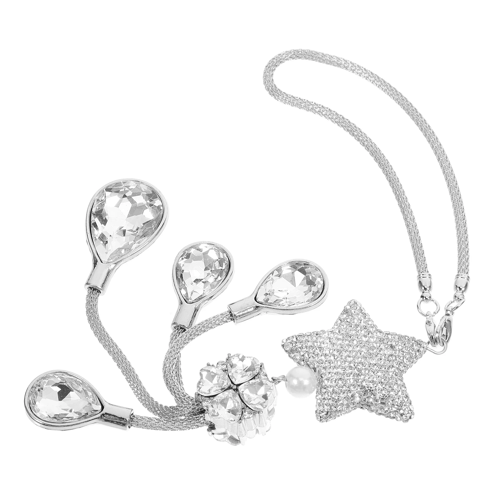 Car Hanging Pendant Durable Iron Rearview Mirror Charm Star Rhinestone Car Interior Decoration Ornament Rearview Mirror Pendant
Car Hanging Pendant Durable Iron Rearview Mirror Charm Star Rhinestone Car Interior Decoration Ornament Rearview Mirror Pendant