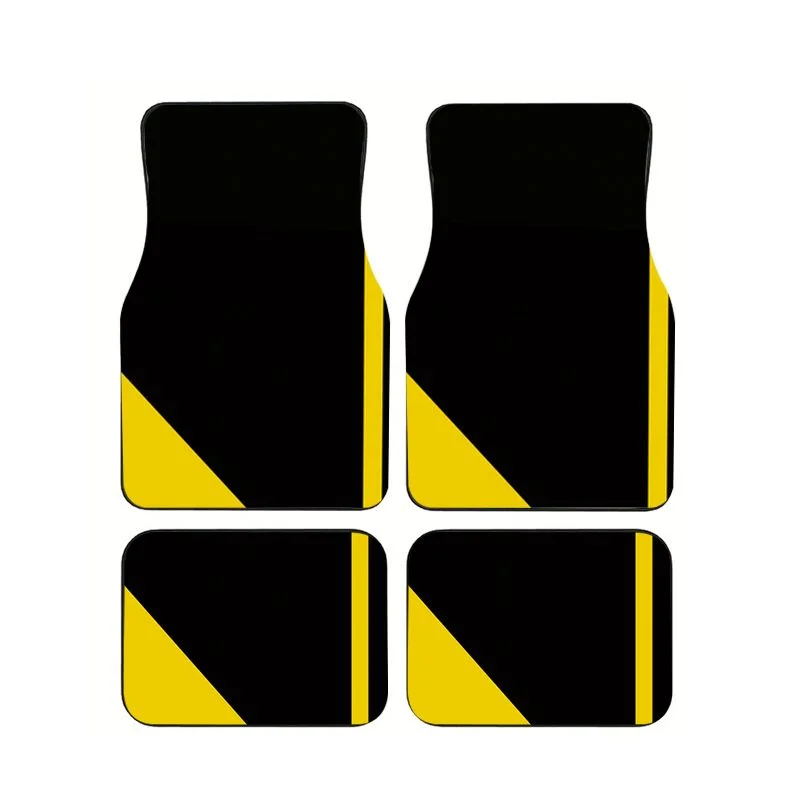 4Pcs Black Yellow Diagonal Stripe Print Car Floor Mats Non-Slip Waterproof Universal Foot Pads for Car Interior Accessories
4Pcs Black Yellow Diagonal Stripe Print Car Floor Mats Non-Slip Waterproof Universal Foot Pads for Car Interior Accessories