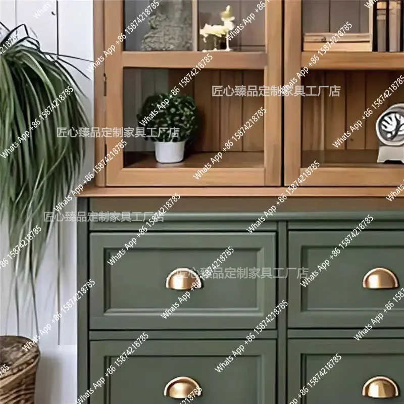 Xx American Retro Solid Wood Bookcase French Medieval Display Storage Living Room Glass Door Storage Dining Side Cabinet
Xx American Retro Solid Wood Bookcase French Medieval Display Storage Living Room Glass Door Storage Dining Side Cabinet