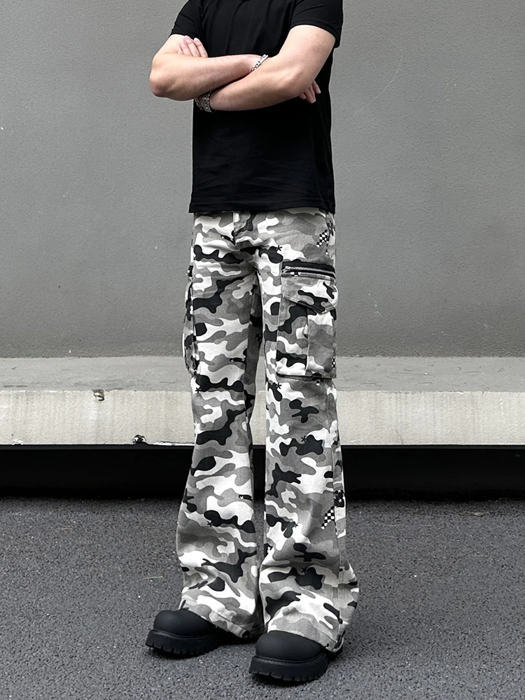 American Retro Camouflage Bell Bot Work Trousers Loose Straight Slimming Pants ex High Street Sle Cotton Long Pants
American Retro Camouflage Bell Bot Work Trousers Loose Straight Slimming Pants ex High Street Sle Cotton Long Pants