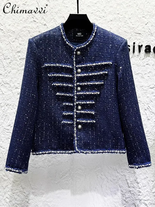 Heavy Beaded Rhinestone Woven Men's Jacket Autumn Winter New Fashion Personality High-end Long Sleeve Shoulder Pads Short Coat
Heavy Beaded Rhinestone Woven Men's Jacket Autumn Winter New Fashion Personality High-end Long Sleeve Shoulder Pads Short Coat