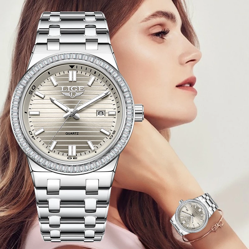 Новые женские часы LIGE 2026: элегантные, роскошные, кварцевые, модные, повседневные, с коробкой (Relogio Feminino)
Новые женские часы LIGE 2026: элегантные, роскошные, кварцевые, модные, повседневные, с коробкой (Relogio Feminino)