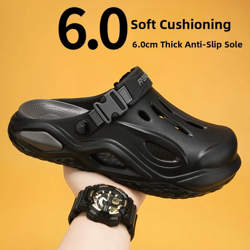 Men's Summer Outdoor Sports Sandals Anti-slip Soft Bottom Office Slippers Big Size Beach Shoes Breathable EVA Flat Heel
Men's Summer Outdoor Sports Sandals Anti-slip Soft Bottom Office Slippers Big Size Beach Shoes Breathable EVA Flat Heel