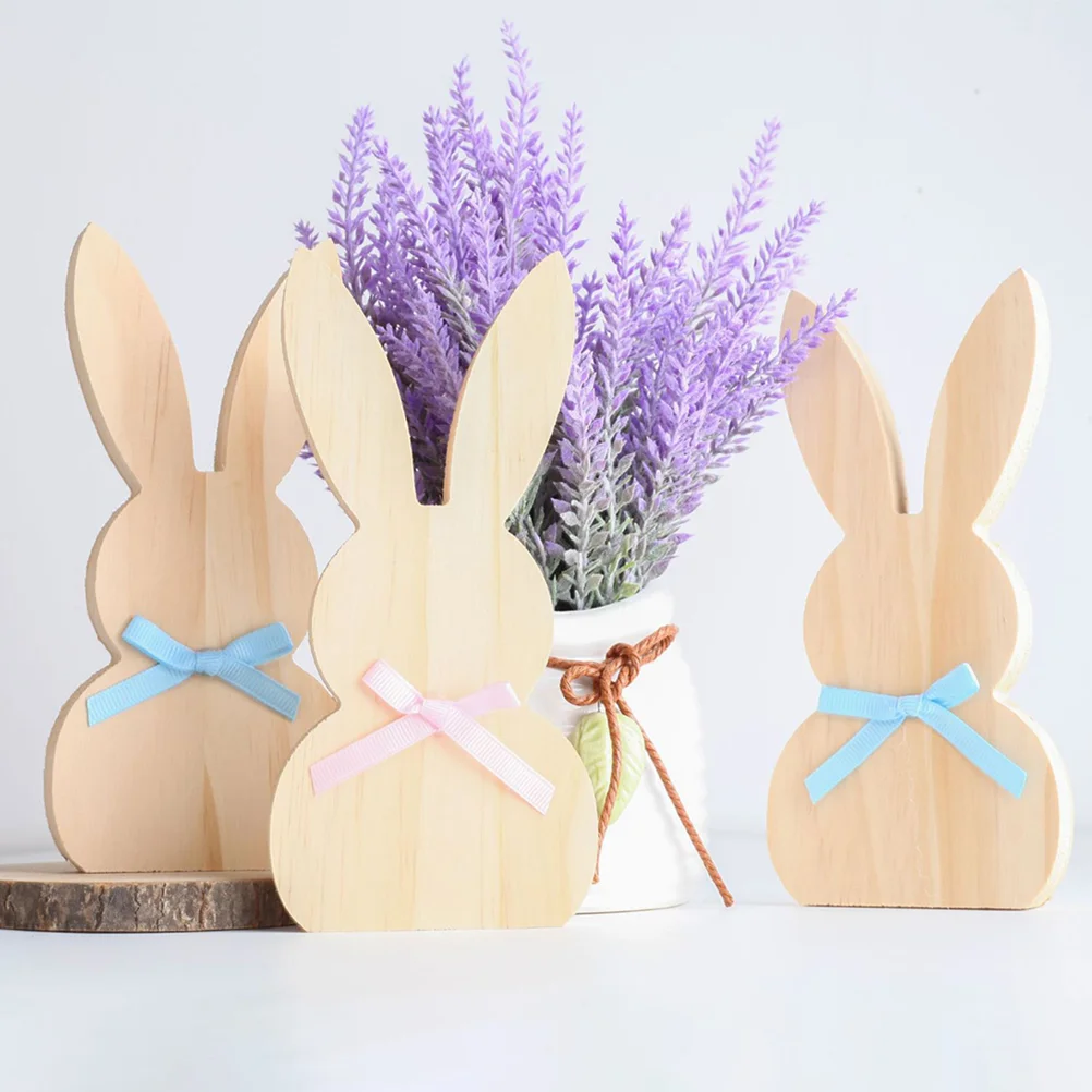 3 Pcs Easter Rabbit Wooden Decoration DIY Hanging Crafts Cute Bunny Easter Ornaments with Bow for Spring Party Supply Wood Craft
3 Pcs Easter Rabbit Wooden Decoration DIY Hanging Crafts Cute Bunny Easter Ornaments with Bow for Spring Party Supply Wood Craft