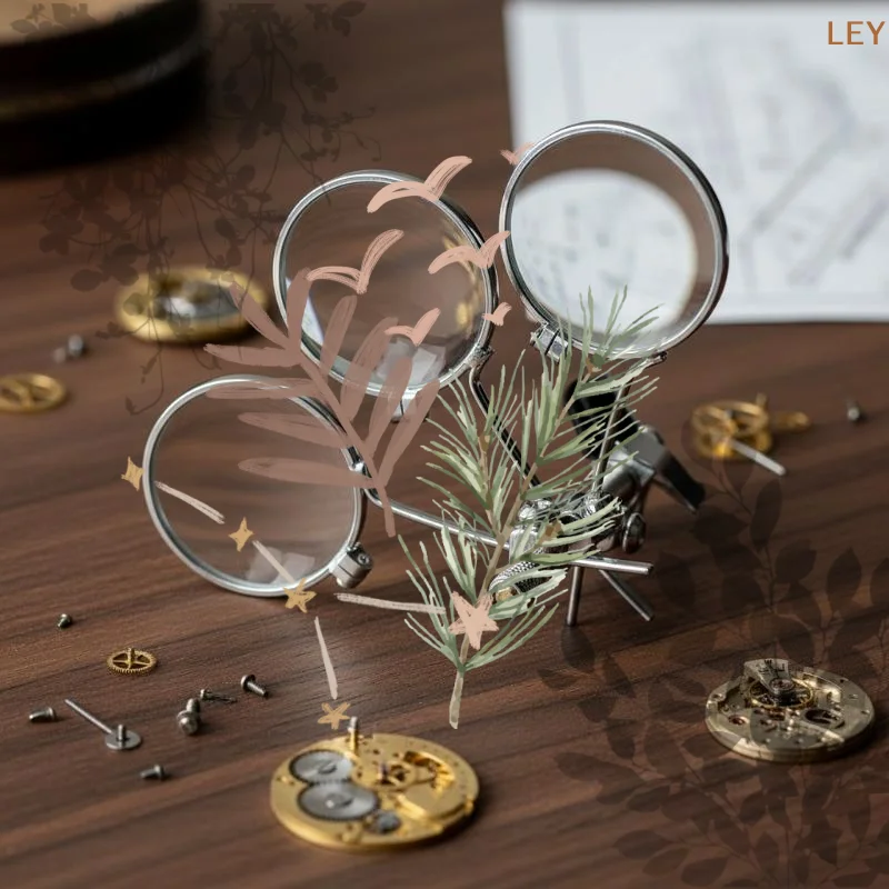 Pro-Level Precision! Jeweller's Triple Ocular Eye Loupe, Clip-On Magnifying Glasses & Watch Repair Tool
Pro-Level Precision! Jeweller's Triple Ocular Eye Loupe, Clip-On Magnifying Glasses & Watch Repair Tool