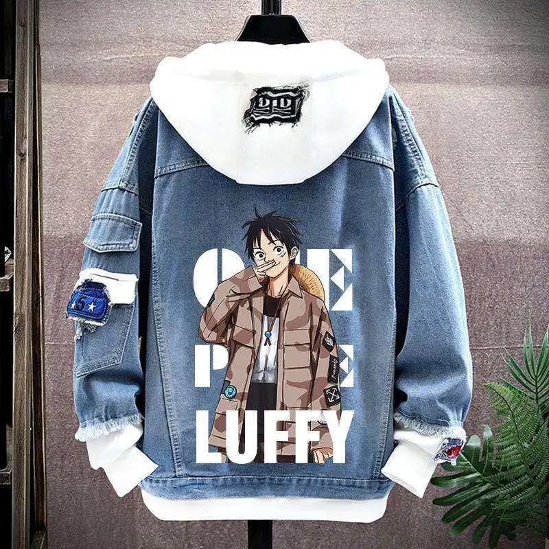 Japanese One Piece Anime Luffy Anime Peripheral Denim Jacket Men's Fall Student Fake Two-Piece Jacket Top Holiday Gift Wholesale
Japanese One Piece Anime Luffy Anime Peripheral Denim Jacket Men's Fall Student Fake Two-Piece Jacket Top Holiday Gift Wholesale