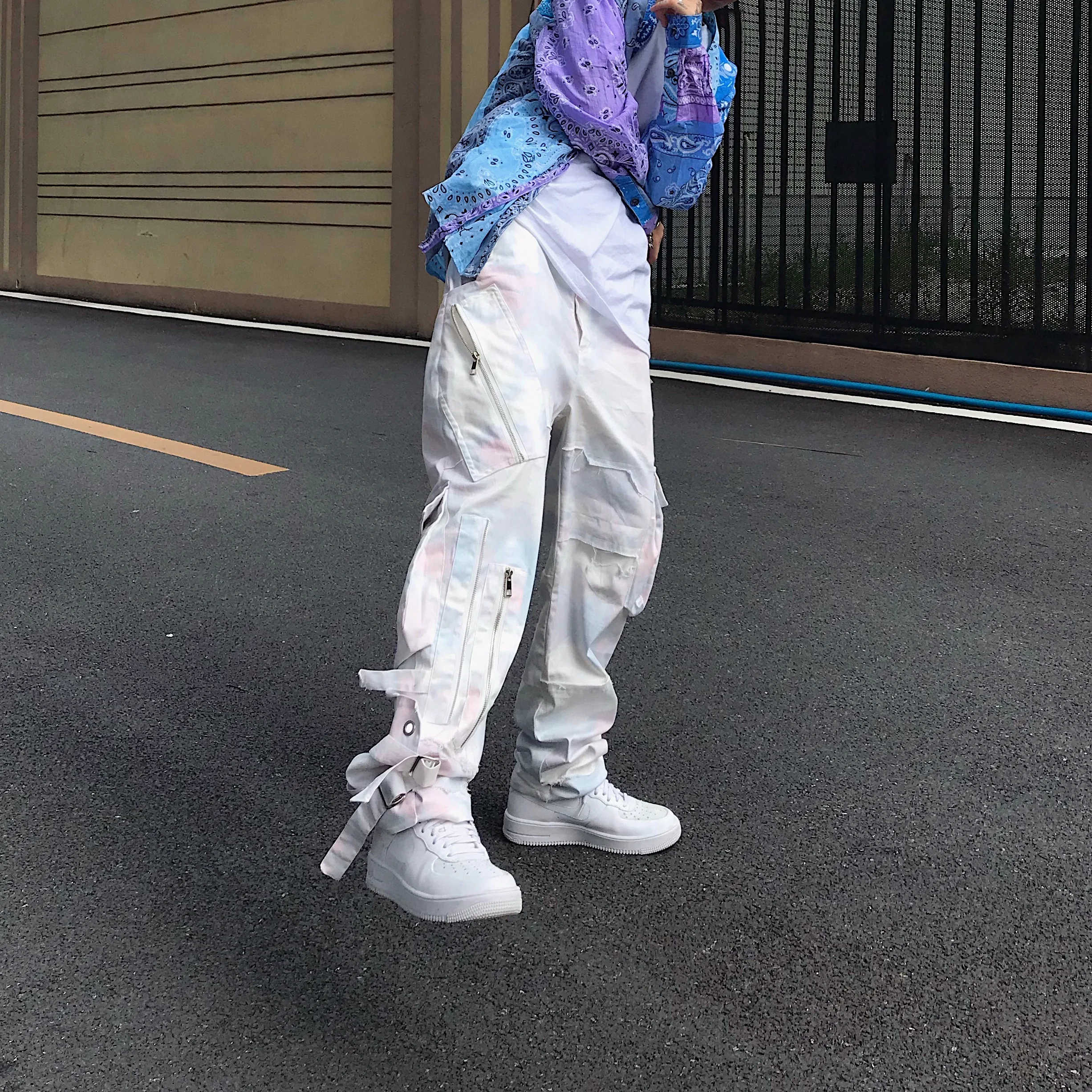 National Fashion Original Rendering Tie-Dye Hip-Hop Pants Gradient Color Slim-Fit Damage Stitching Pants High Street Pants
National Fashion Original Rendering Tie-Dye Hip-Hop Pants Gradient Color Slim-Fit Damage Stitching Pants High Street Pants