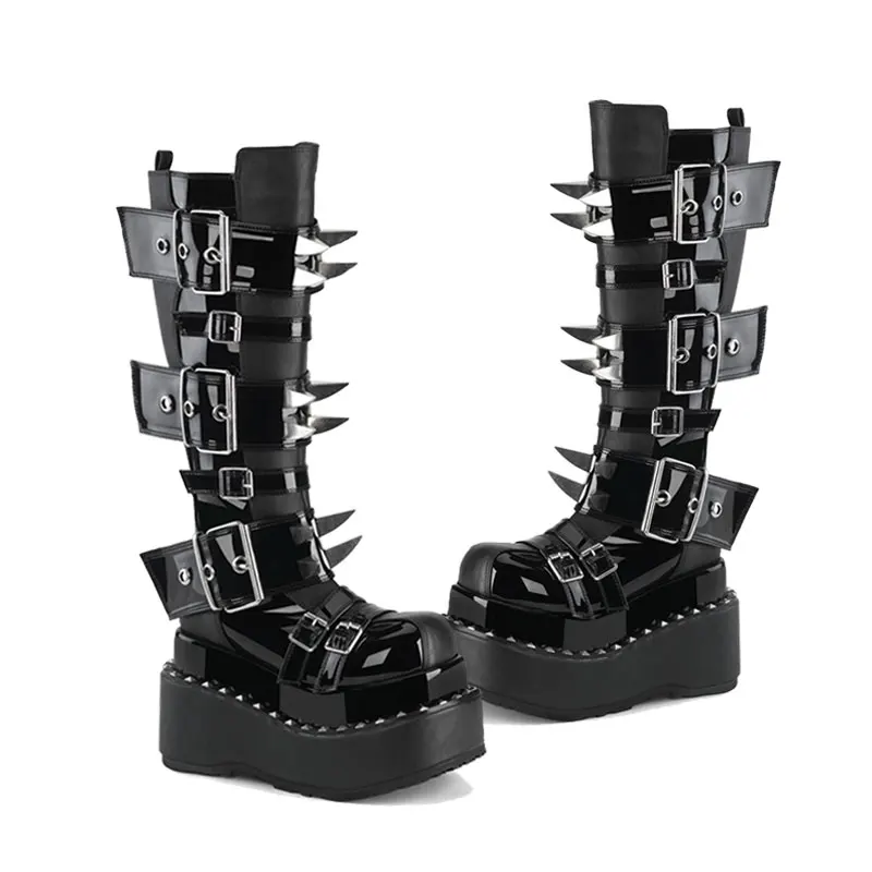 Gothic Style Dark Avant-Garde Function Thick Bottom Hot Girl Japanese Spot Metal Harajuku Long Rivet Heavy Industry Increased
Gothic Style Dark Avant-Garde Function Thick Bottom Hot Girl Japanese Spot Metal Harajuku Long Rivet Heavy Industry Increased