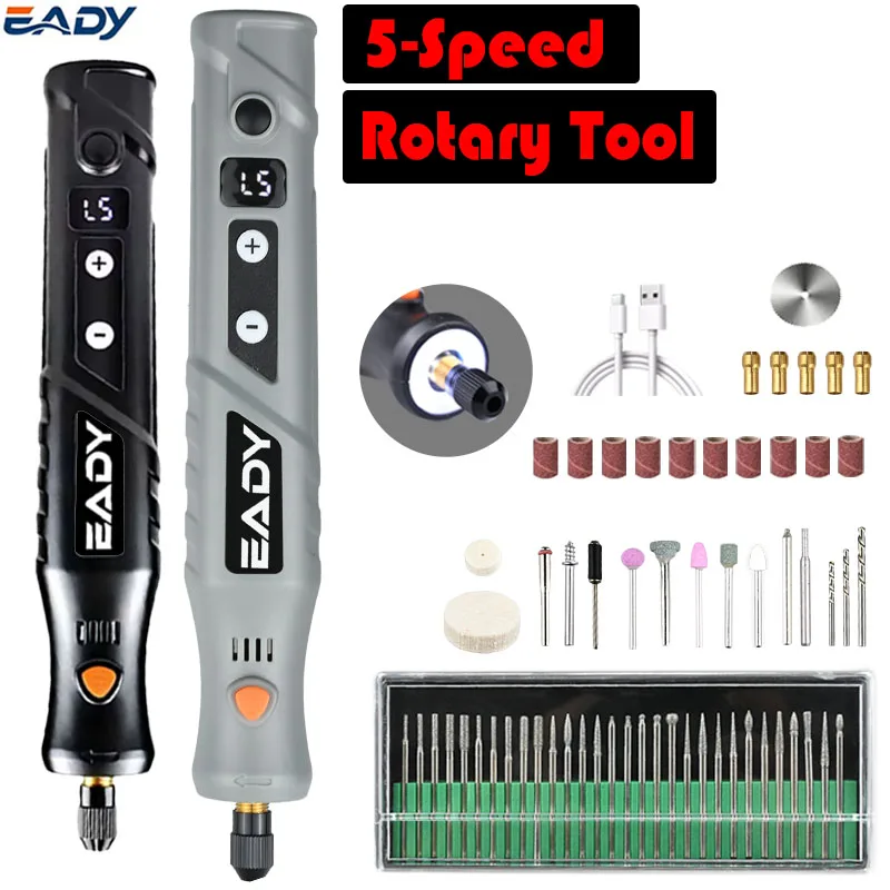 Беспроводной роторный инструмент с максимальной скоростью 18000 об/мин, перезаряжаемый через USB, идеально подходит для резьбы, полировки, сверления и гравировки – отличный подарок.
Беспроводной роторный инструмент с максимальной скоростью 18000 об/мин, перезаряжаемый через USB, идеально подходит для резьбы, полировки, сверления и гравировки – отличный подарок.