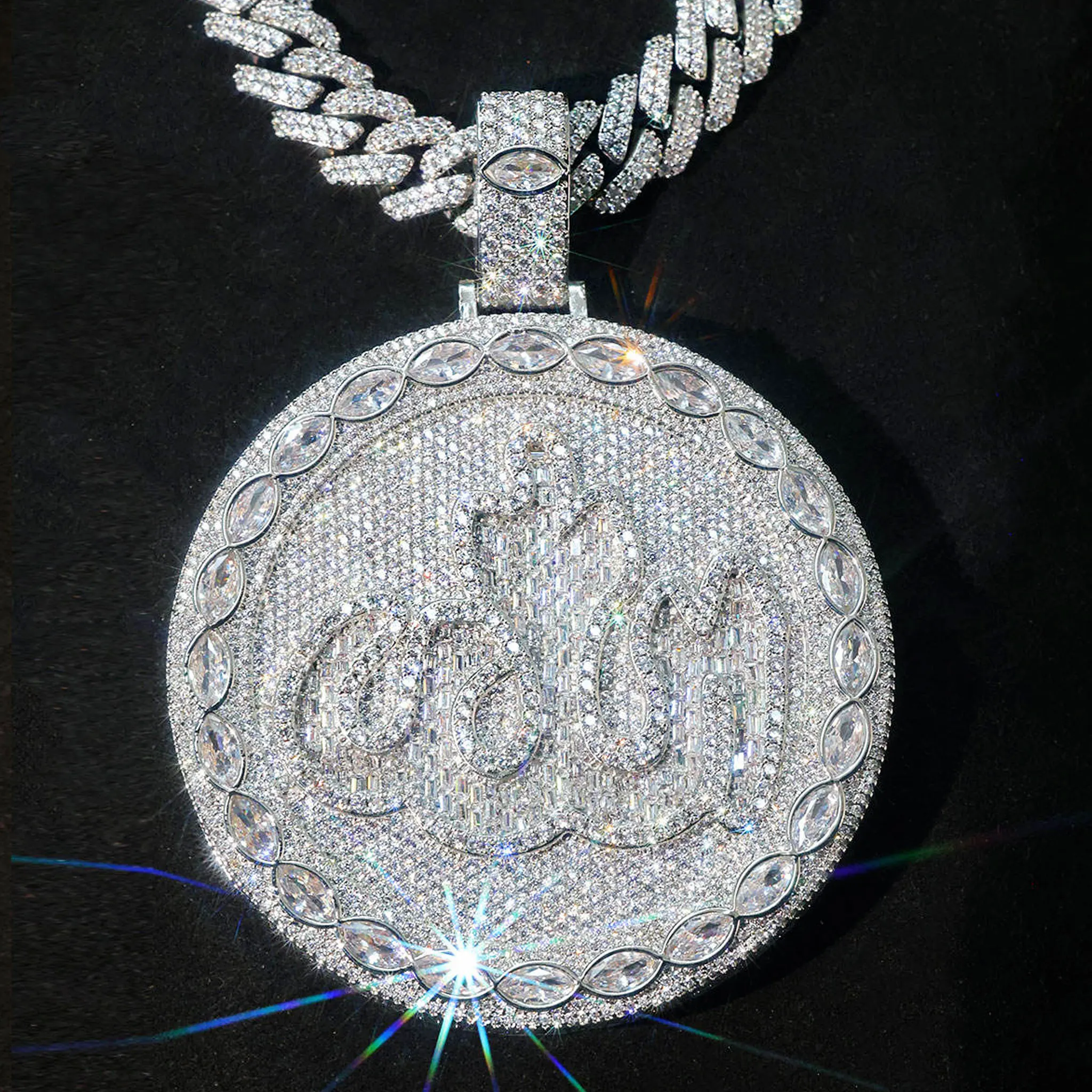 LYEE CYEE 925 Silver Inlaid moissanite volcano talisman horse eye pendant necklace, circular cut can be paired with Cuban chain Hip Hop Streetwear Necklace for Men Jewelry
LYEE CYEE 925 Silver Inlaid moissanite volcano talisman horse eye pendant necklace, circular cut can be paired with Cuban chain Hip Hop Streetwear Necklace for Men Jewelry