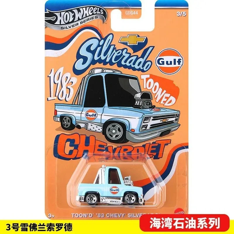 Комбинированная игрушечная машинка Hot Wheels, серия Gulf Oil, детская коллекция, карманная модель, автомобиль для мальчиков, подарки на день рождения
Комбинированная игрушечная машинка Hot Wheels, серия Gulf Oil, детская коллекция, карманная модель, автомобиль для мальчиков, подарки на день рождения
