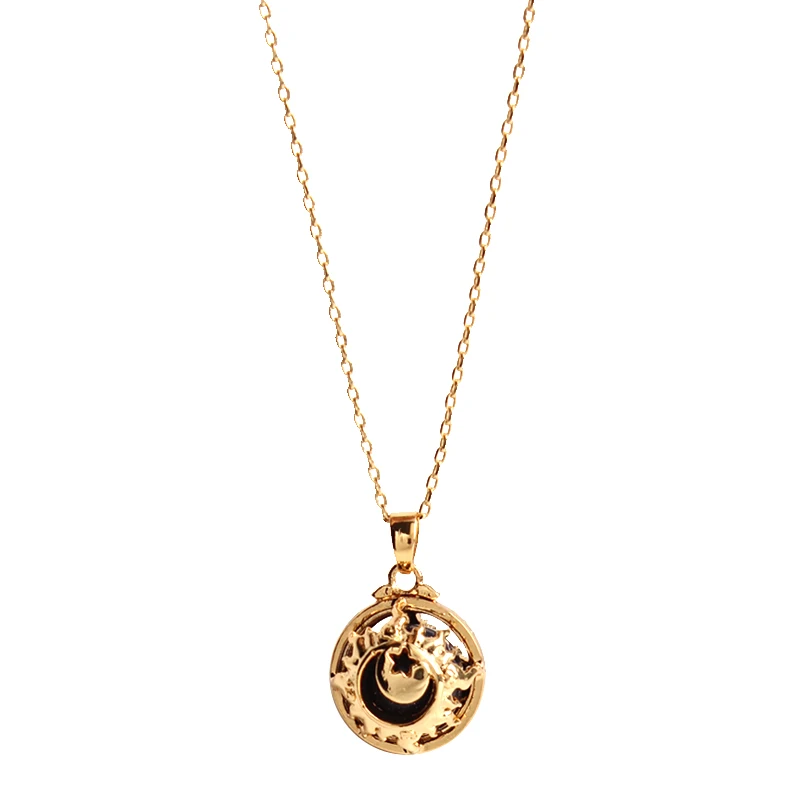 New 18K gold-wrapped retro star moon pendant collarbone chain women's necklace femininity
New 18K gold-wrapped retro star moon pendant collarbone chain women's necklace femininity