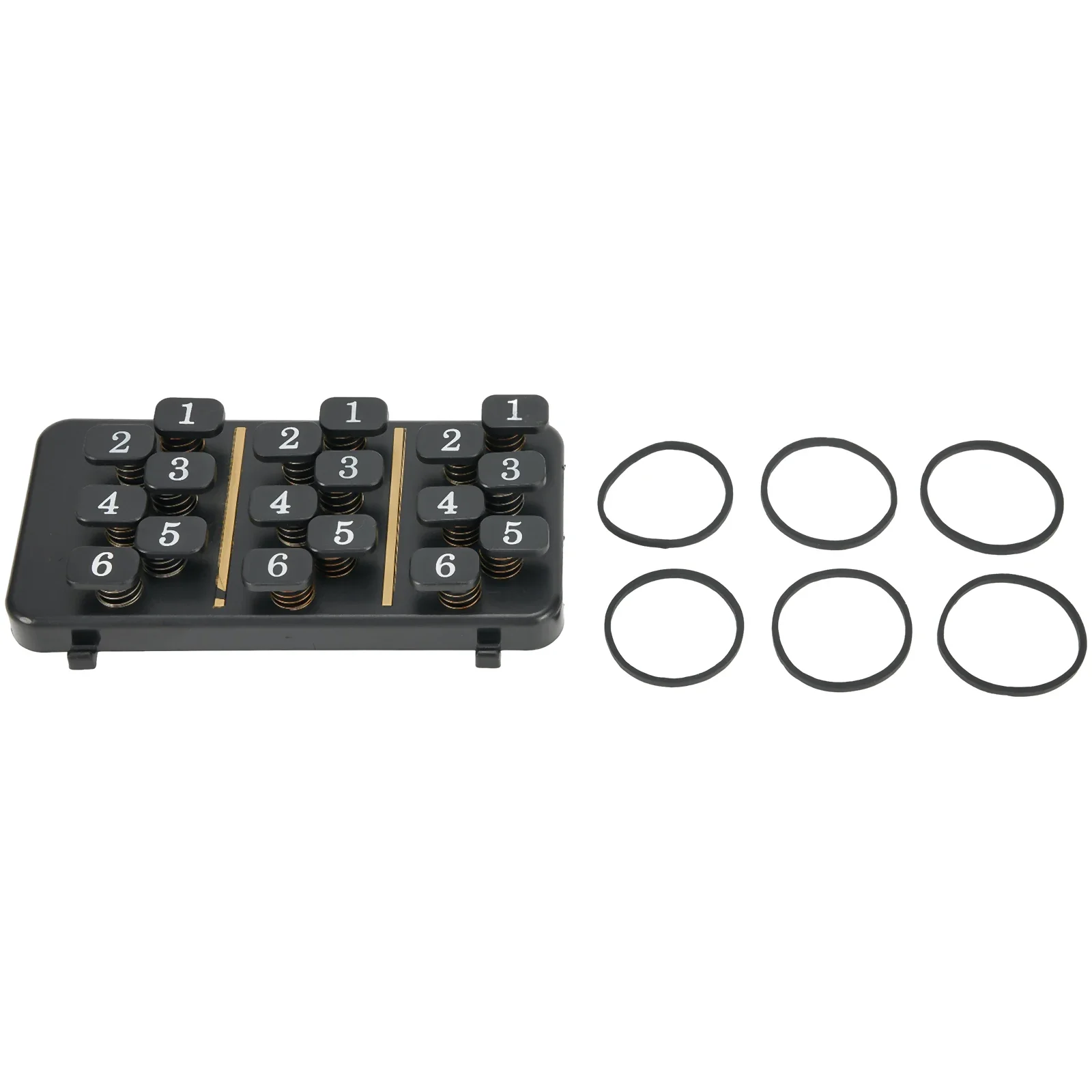 Learning System Guitar Chord Trainer 106x52x22mm 4.17*2.05*0.87in 70g BS Black Easy To Install Gifts Brand New
Learning System Guitar Chord Trainer 106x52x22mm 4.17*2.05*0.87in 70g BS Black Easy To Install Gifts Brand New