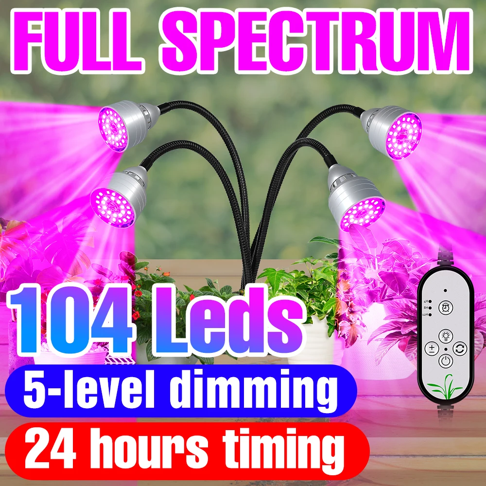 LED Grow Light Full Spectrum Indoor Hydroponic Flower Seeds Vegetables Cultivation Plant Lamp Growth Box Dimming Timing Function
LED Grow Light Full Spectrum Indoor Hydroponic Flower Seeds Vegetables Cultivation Plant Lamp Growth Box Dimming Timing Function