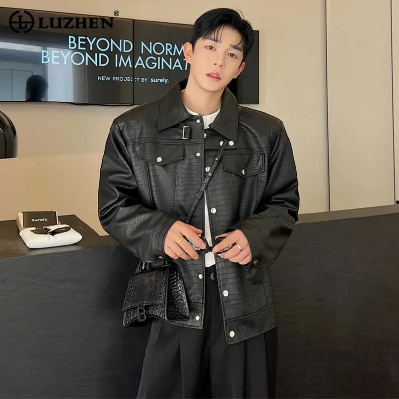 LUZHEN Men's Leather Jackets Handsome Motorcycle High Quality Pu Clothes Fashion Korean Style Personality 2024 Spring New LZ1745
LUZHEN Men's Leather Jackets Handsome Motorcycle High Quality Pu Clothes Fashion Korean Style Personality 2024 Spring New LZ1745