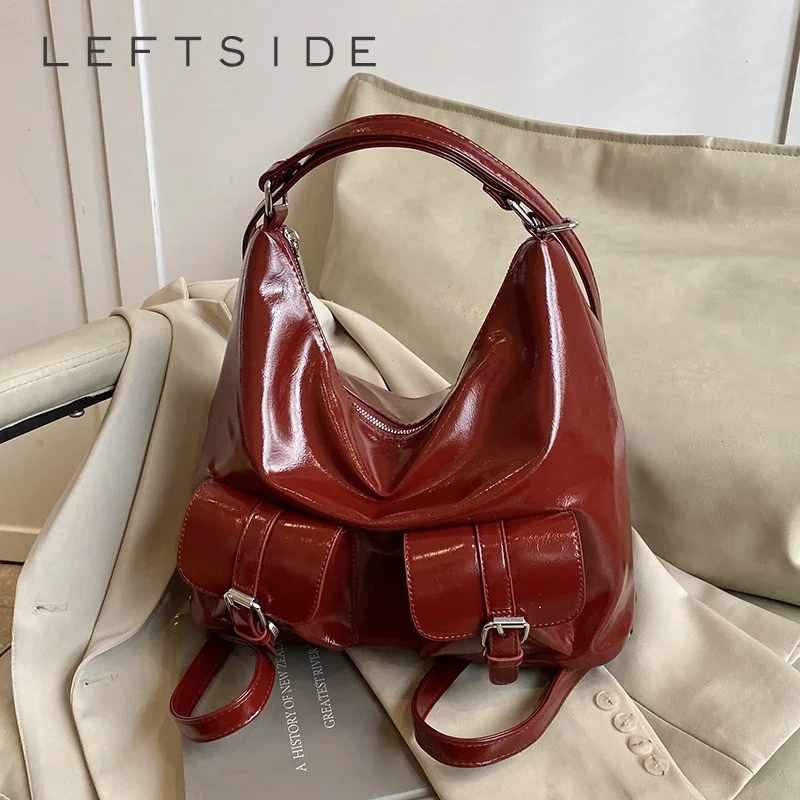 LEFTSIDE Fashion Small PU Leather Backpacks for Women 2025 New Simple Double Pockets Backpack Students Travel Females Back Pack
LEFTSIDE Fashion Small PU Leather Backpacks for Women 2025 New Simple Double Pockets Backpack Students Travel Females Back Pack