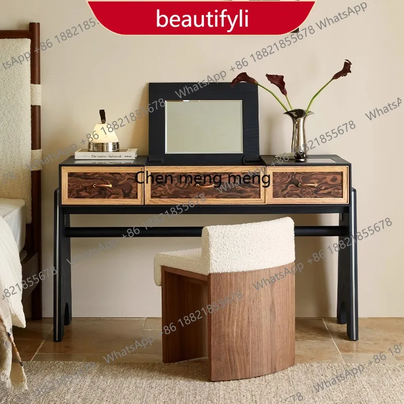 Современный комод M46 с интегрированным откидным зеркалом для макияжа, из массива красного дуба, прикроватный комод для спальни
Современный комод M46 с интегрированным откидным зеркалом для макияжа, из массива красного дуба, прикроватный комод для спальни