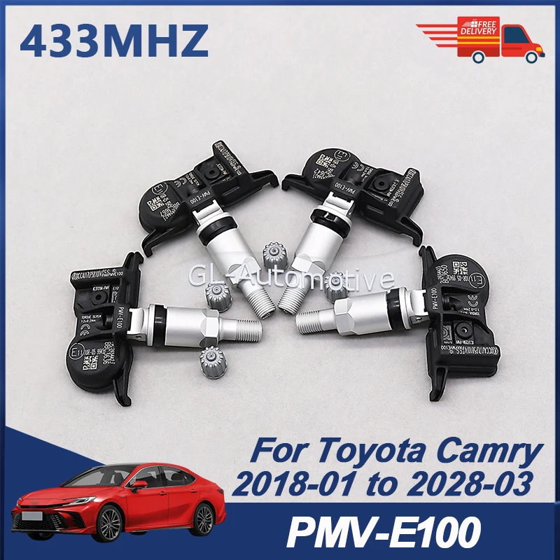 4PCS PMV-E100 Tire Pressure Sensor TPMS Sensor For Toyota Camry 2018-2028 42607-02070 433MHZ
4PCS PMV-E100 Tire Pressure Sensor TPMS Sensor For Toyota Camry 2018-2028 42607-02070 433MHZ