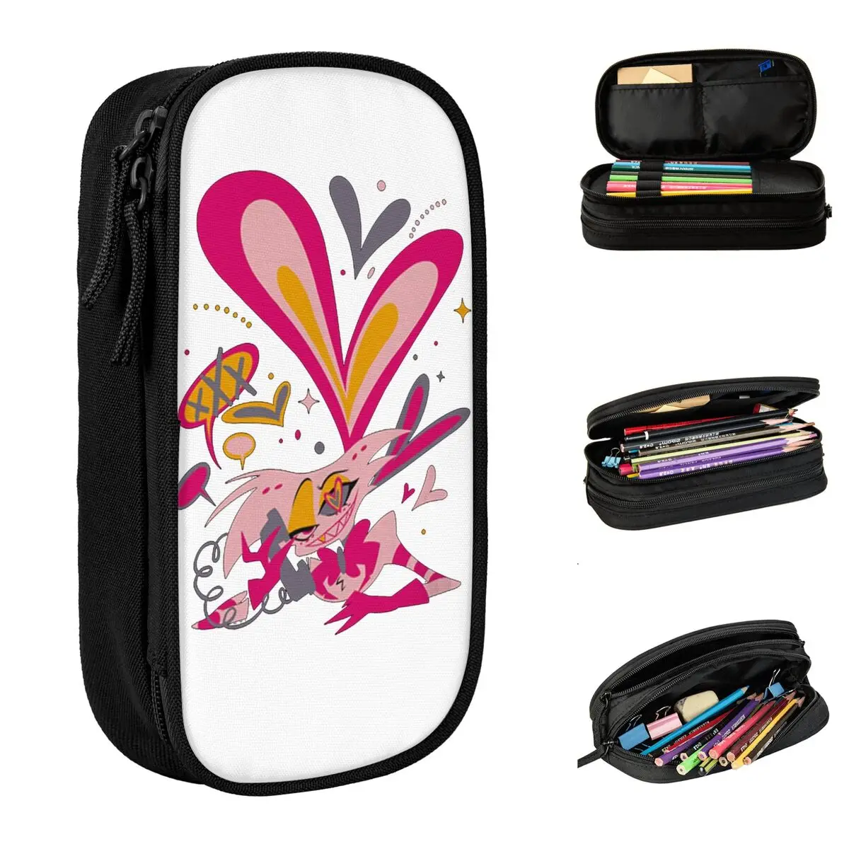 Angel Dust Loves Valentines Hazbins Hotels Pencil Case Lovely Pen Box Bag Student Big Capacity Office Cosmetic Pencilcases
Angel Dust Loves Valentines Hazbins Hotels Pencil Case Lovely Pen Box Bag Student Big Capacity Office Cosmetic Pencilcases