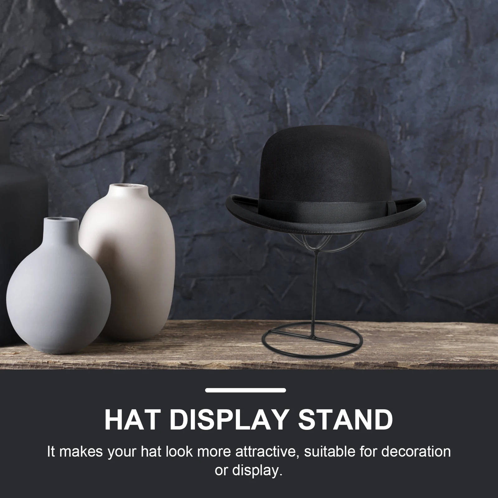 Hat Display Stand Cap Rack Shelf Bracket Metal Storage Wigs Stainless Steel Strong Bearing Capacity Decorative Hat
Hat Display Stand Cap Rack Shelf Bracket Metal Storage Wigs Stainless Steel Strong Bearing Capacity Decorative Hat