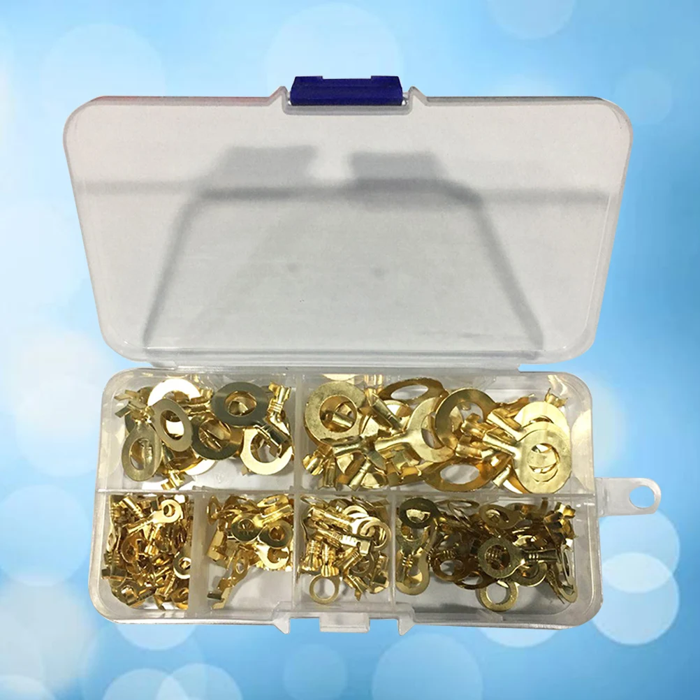 150pcs 3.2/4.2/5.2/6.2/8.2/10.2Mm Copper Cable Lugs Round Ring Wire Terminals Cold Press Connectors Tinned Brass Crimp Terminal
150pcs 3.2/4.2/5.2/6.2/8.2/10.2Mm Copper Cable Lugs Round Ring Wire Terminals Cold Press Connectors Tinned Brass Crimp Terminal