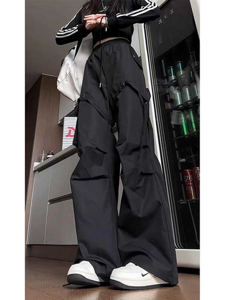 Black Straight Leg Workwear Pants Men's Summer Thin Fold Design Quick Dry Casual Trousers Loose Fit Low Waist Cargo Pants
Black Straight Leg Workwear Pants Men's Summer Thin Fold Design Quick Dry Casual Trousers Loose Fit Low Waist Cargo Pants