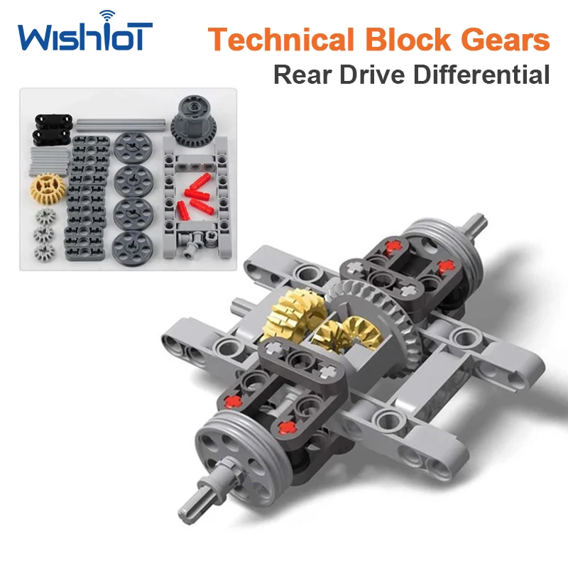 Technical Block Gears Rear Drive Differential MOC Parts for Building Block Brick Toy DIY Gearbox Model Components Set
Technical Block Gears Rear Drive Differential MOC Parts for Building Block Brick Toy DIY Gearbox Model Components Set