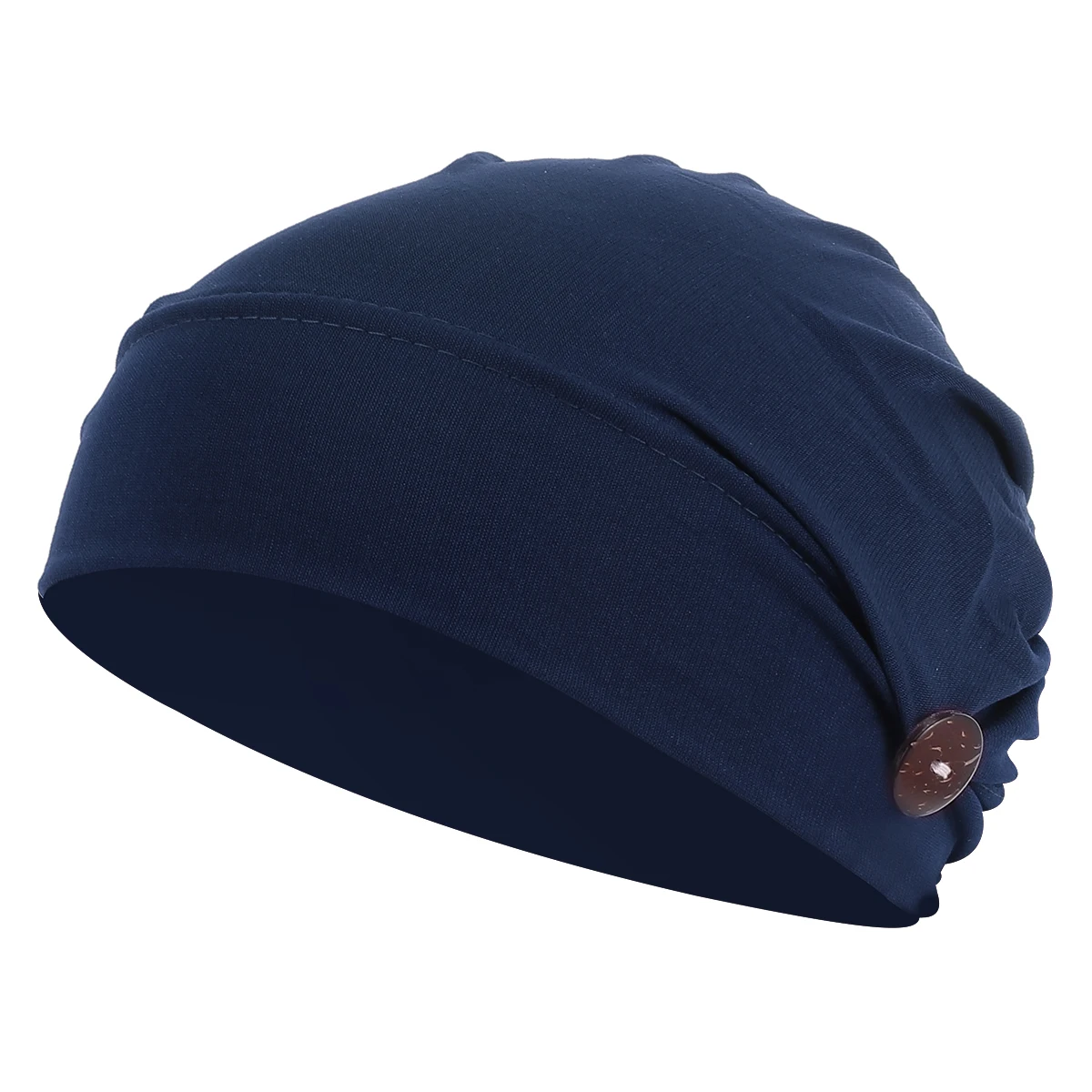 1pc Women'S Polyester Chemo Hat Sleep Cap Wrap Sweat Absorption Sleeping Cap Breathable Comfortable Durable Dark Blue
1pc Women'S Polyester Chemo Hat Sleep Cap Wrap Sweat Absorption Sleeping Cap Breathable Comfortable Durable Dark Blue