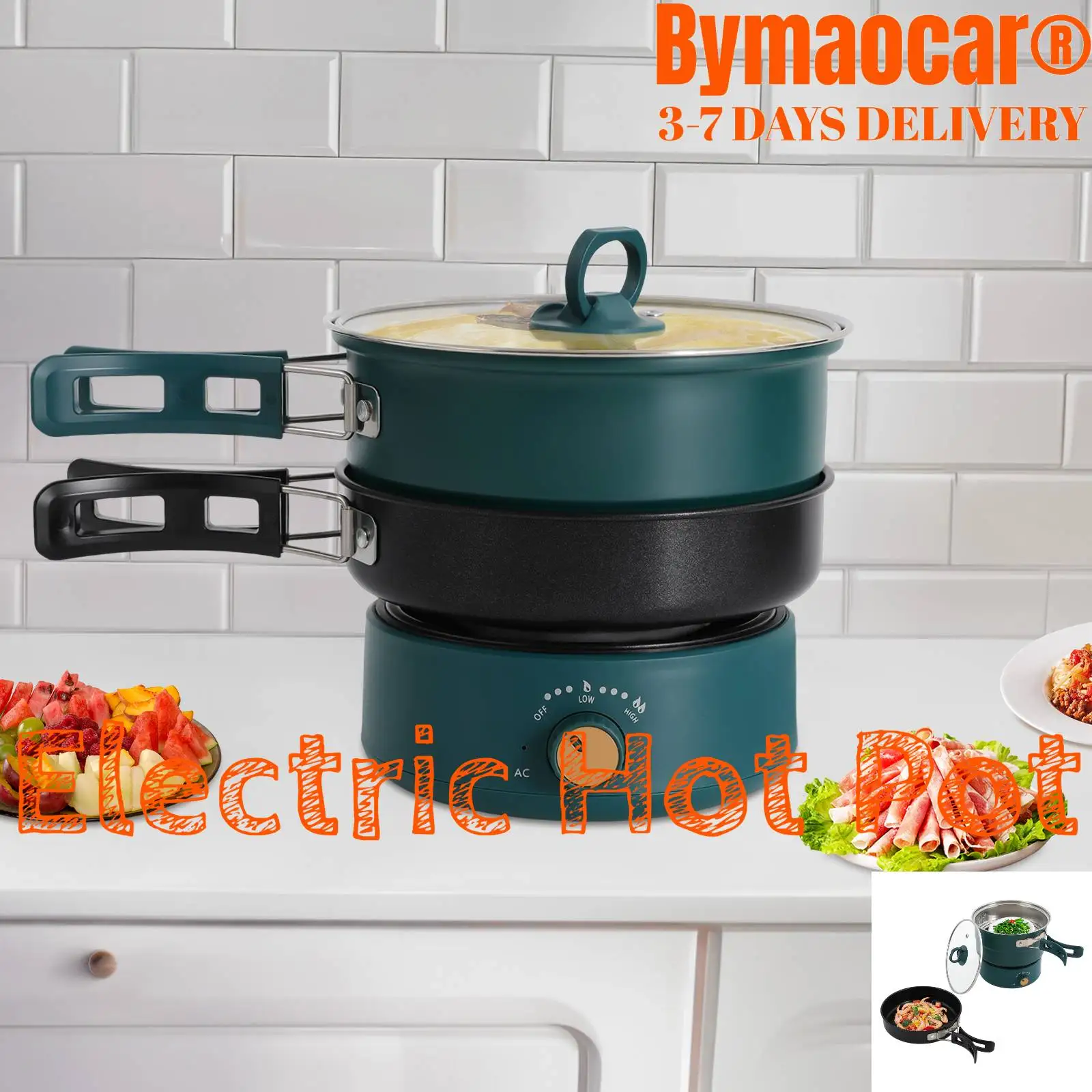 500W Portable Electric Hot Pot with Foldable Handle, Non-stick Frying Pan Mini Multi-Functional Ramen Noodle Cooker Power Adjust
500W Portable Electric Hot Pot with Foldable Handle, Non-stick Frying Pan Mini Multi-Functional Ramen Noodle Cooker Power Adjust