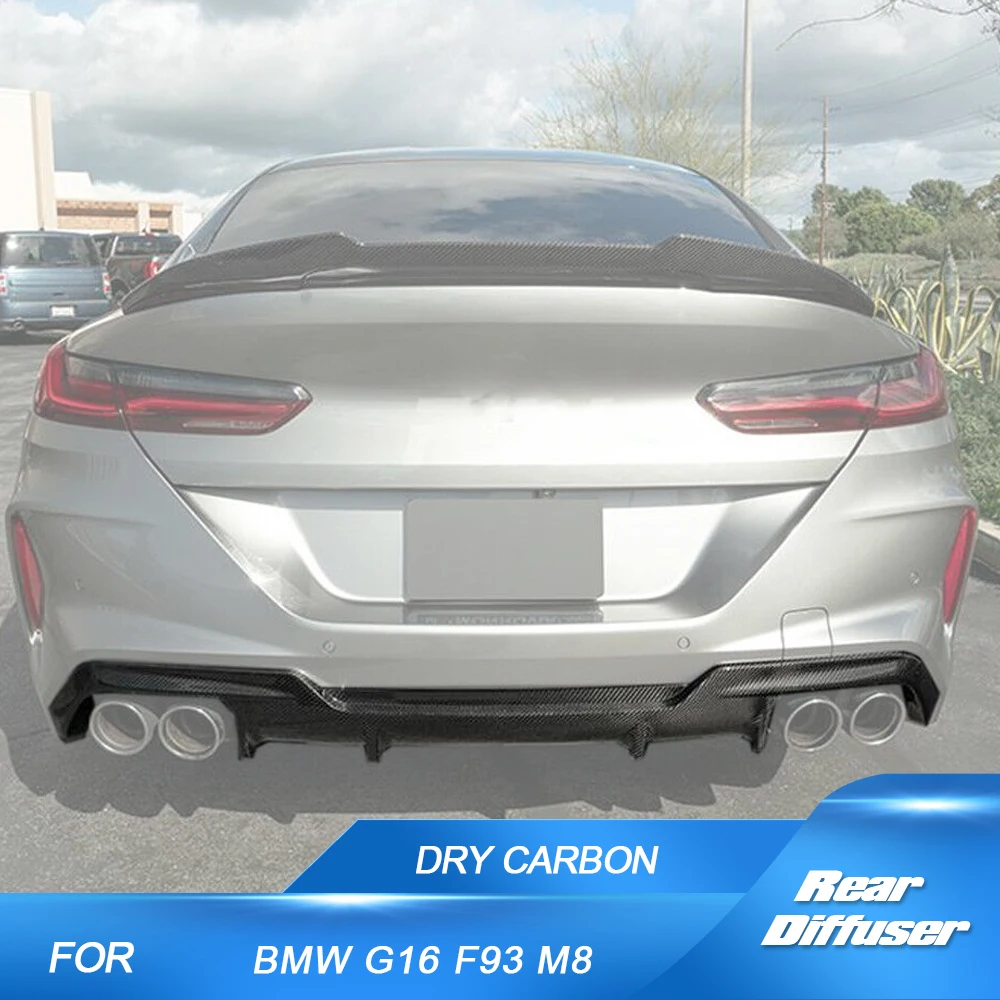 Car Rear Bumper Diffuser Rear Bumper Prepre Dry Carbon Fiber Diffuser Lip for BMW G16 F93 M8 4-Door Sedan 2019-2022
Car Rear Bumper Diffuser Rear Bumper Prepre Dry Carbon Fiber Diffuser Lip for BMW G16 F93 M8 4-Door Sedan 2019-2022