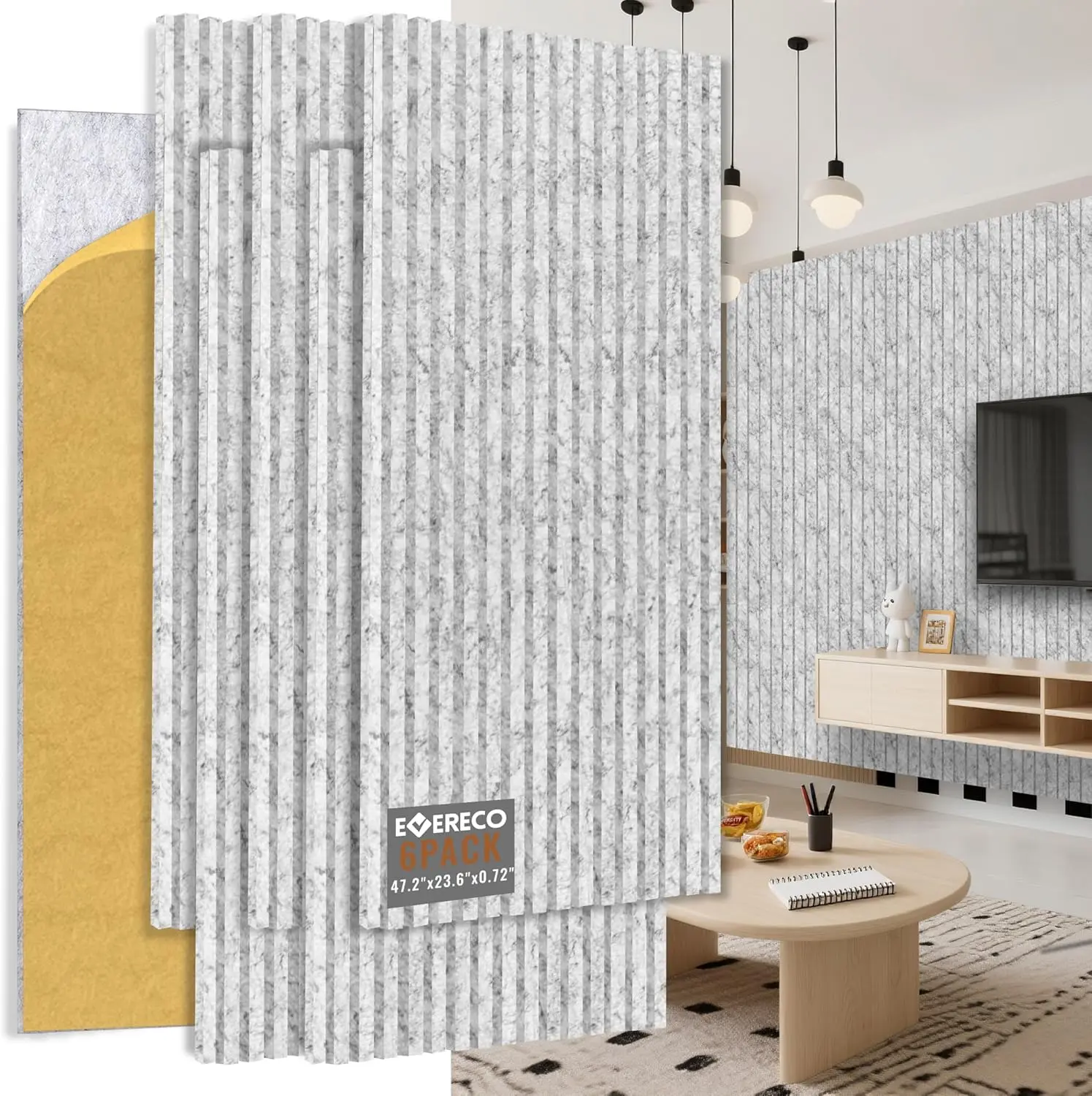 Набор из 6 акустических панелей, двухслойные утолщенные звукоизоляционные стеновые панели для домашней студии и медиакомнаты, серые
Набор из 6 акустических панелей, двухслойные утолщенные звукоизоляционные стеновые панели для домашней студии и медиакомнаты, серые